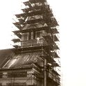 Oprava fasády kostela, 1984